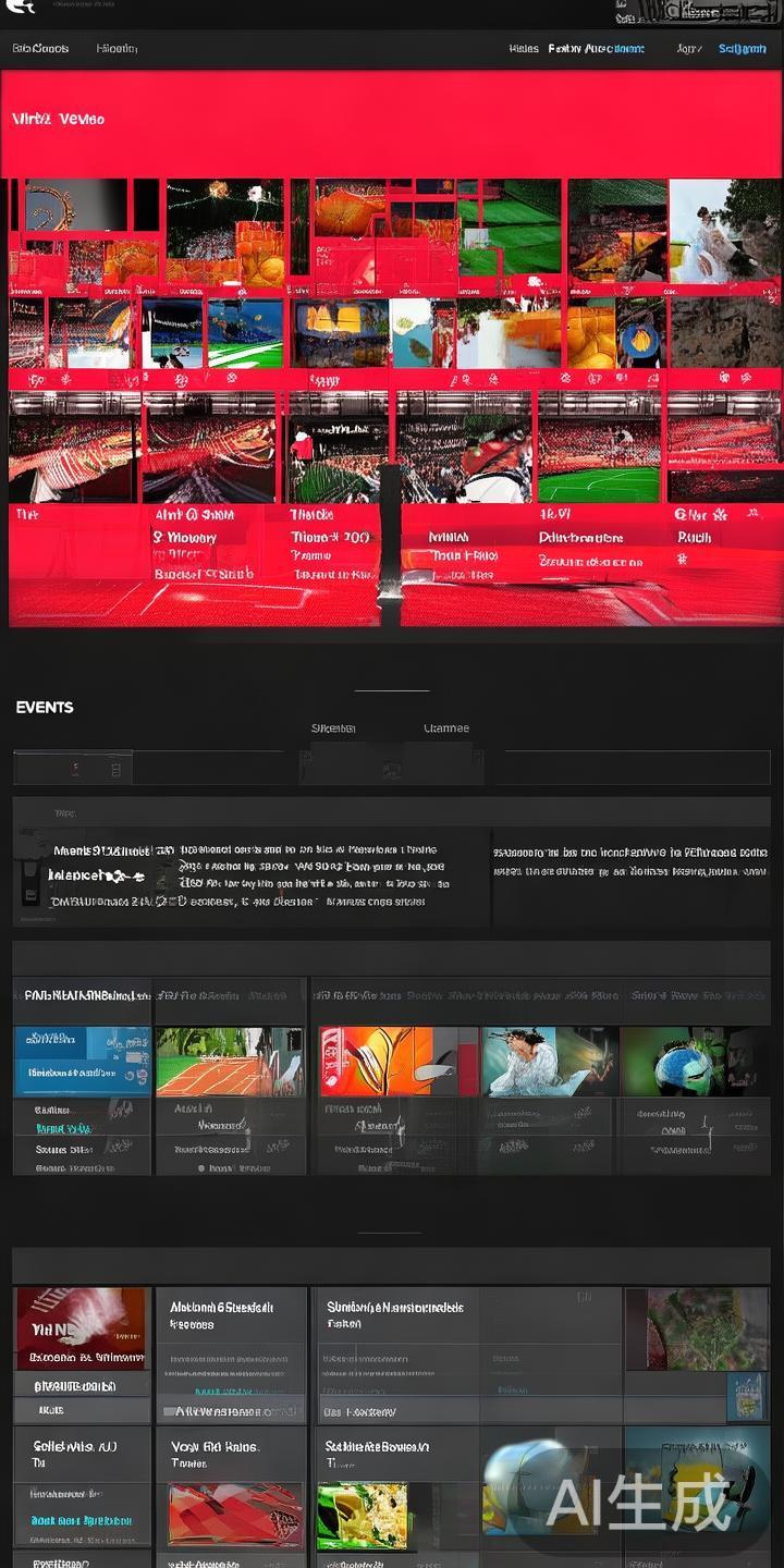 体育赛事浏览与直播观看
登录后，首页会展示当前热